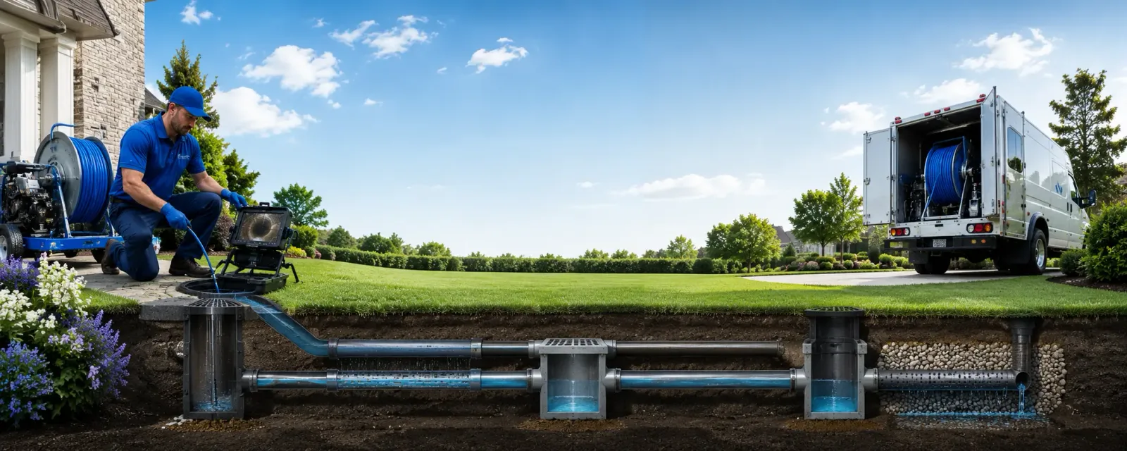 Outdoor drain cleaning information for Cushing, WI